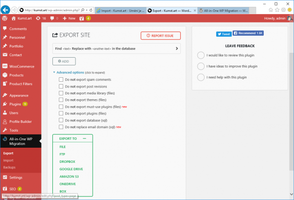 WordPress hosting